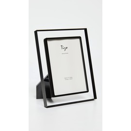 Tizo Design Women's 5x7 Lucite Frame, Clear w/Black, One Size