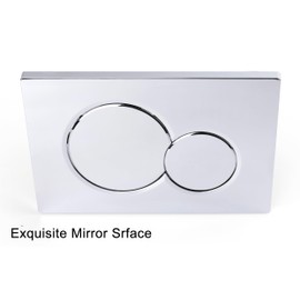 Flush Actuator Plate Compatible with 115.770.46.6, Mirror Surface Wall Mount Toilet Dual Flush Actuator Plate Sigma01, Bright