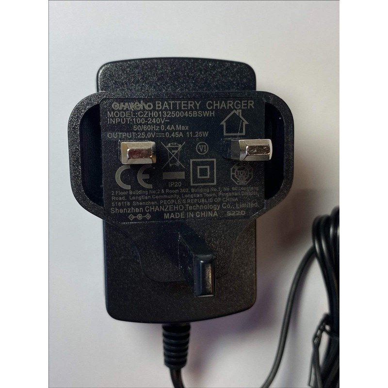 Replacement for Charger for Vax TBTTV1B1 Cordless SlimVac 22.2 V