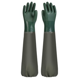 1 Pair of Waterproof Rubber Gloves, Long Wear-Resistant Gloves, Reusable, Protective Gloves, Suitable for Water Industry, Gardening, Agriculture, Etc.