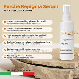 Repigma Serum Hair Serum Lotion | Strengthening | Anti-Hair Loss | Counteracts Graying Hair | 50 ml