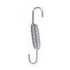 Qiilu 2x Motorcycle Exhaust System Fully Rotating Mounting Springs Stainless