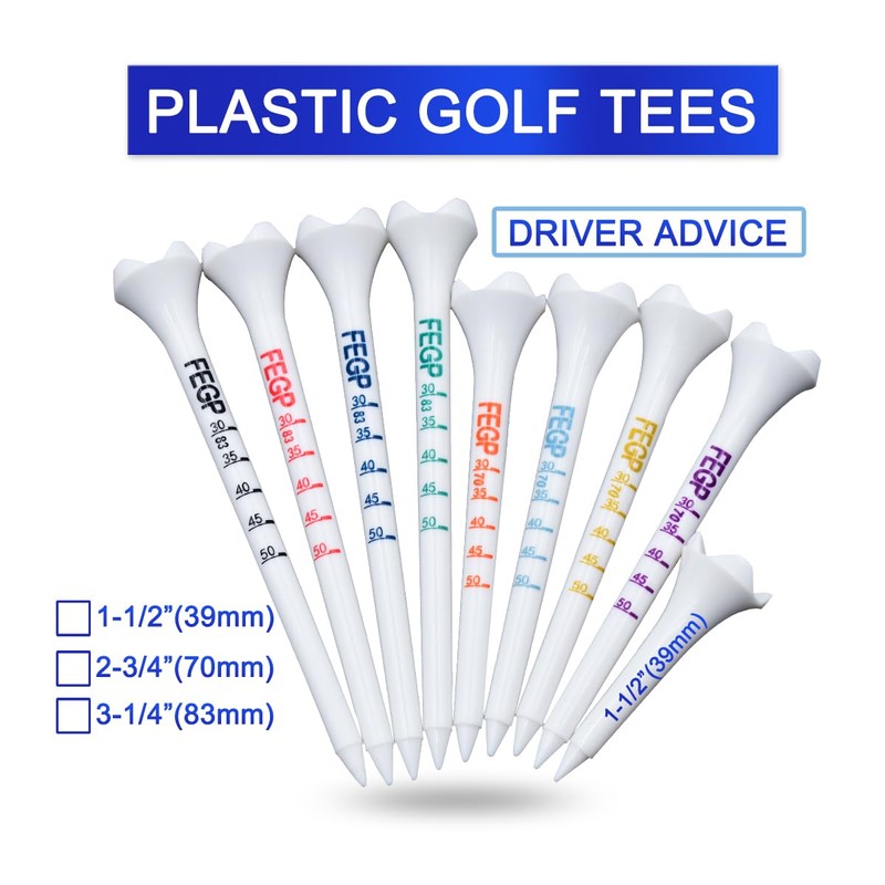 1 1/2'' Plastic Golf Tees – Short Tees for Irons,