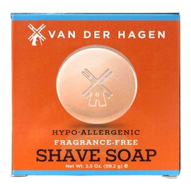 Van Der Hagen Unscented Luxury Shave Soap (3.5oz)