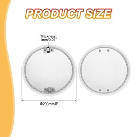 PATIKIL 8" Duct Damper Flap, 304 Stainless Steel HVAC Manual Volume Dampers Airflow Backdraft Damper Control for HVAC Air Balancing System