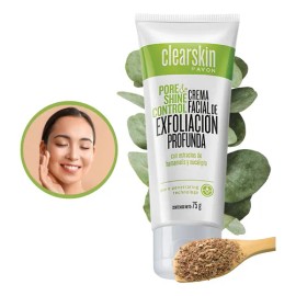 Crema Facial Exfoliación Profunda Mentolada Clearskin Avon 75g