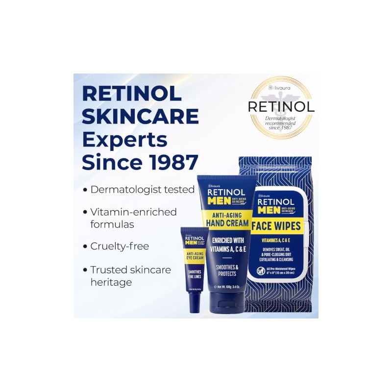 Retinol Daily Moisturizer for Men, 1.7 Fluid Ounce