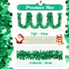72 Feet Christmas Tinsel Garland - Decorations Metallic Thick Tensile
