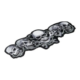 PatchStop - World's Largest Patch Store Skulls Crossbones & Barbed Wire Patch, Skull Back Patches - Large