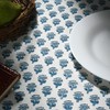 Cotton Print Club 'Apatite Blue' Block Print Tablecloth - Round