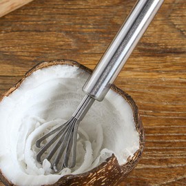 Kitchen Tool, High Efficient Stainless Steel, Coconut Scraper for Home Restaurant AntiRust 7.68 * 1.38 * 0.39inch Coconut Grater Coconut Scraper