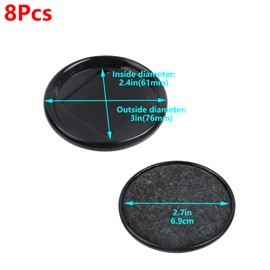 Geesatis 8 Pcs Furniture Sliders Reusable Heavy Moving Pads Sliders for Hardwood Floors, Move Furniture Easy, Floor Protector, Circle，2.4 X 2.4 inch
