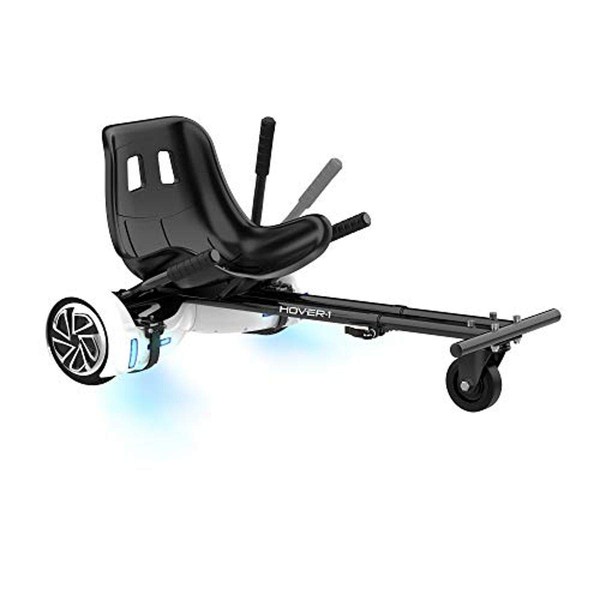 Hover-1 Buggy Attachment | Compatible with Most 6.5" & 8" Electric Hoverboards, Hand-Operated Rear Wheel Control, Adjustable Frame & Straps, Easy Assembly & Install