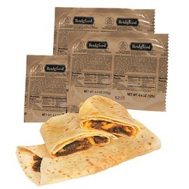 Bridgford Mexican Beef Taco MRE Survival Desert Bridgford Ready to Eat meals - 3 pack TACO