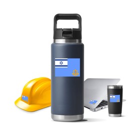 Israel Defense Forces Sticker for Water Bottle Phone Tumbler Hard hat - One