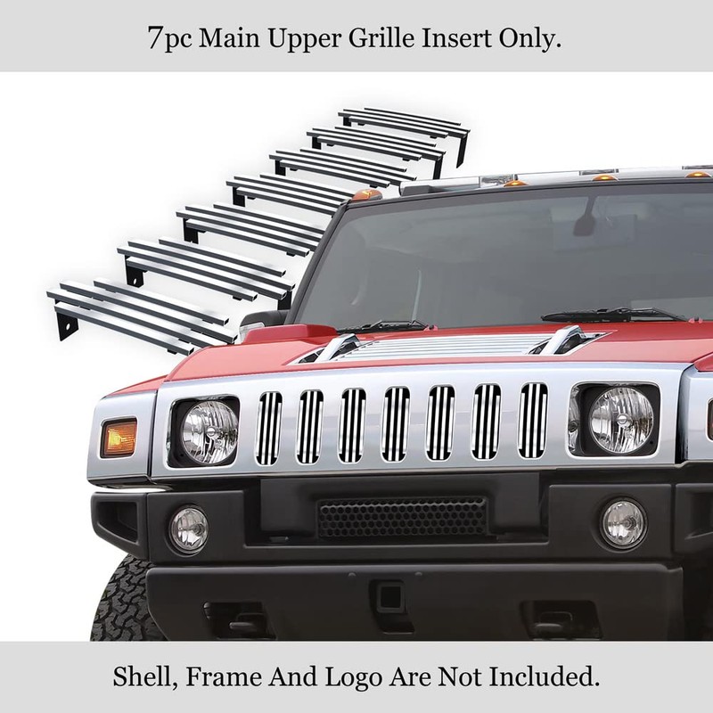 APS Premium Stainless Steel SS Chrome Billet Grille Grill Insert