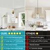 LBSQJ Glass Pendant Lights Kitchen Island 1 Pack 5.9" Clear