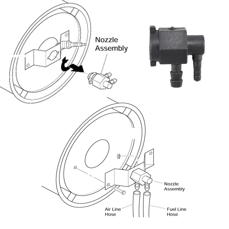 Irnyso Replacement Nozzle Adaptor 104056-01 Fits Reddy Remington Desa Master
