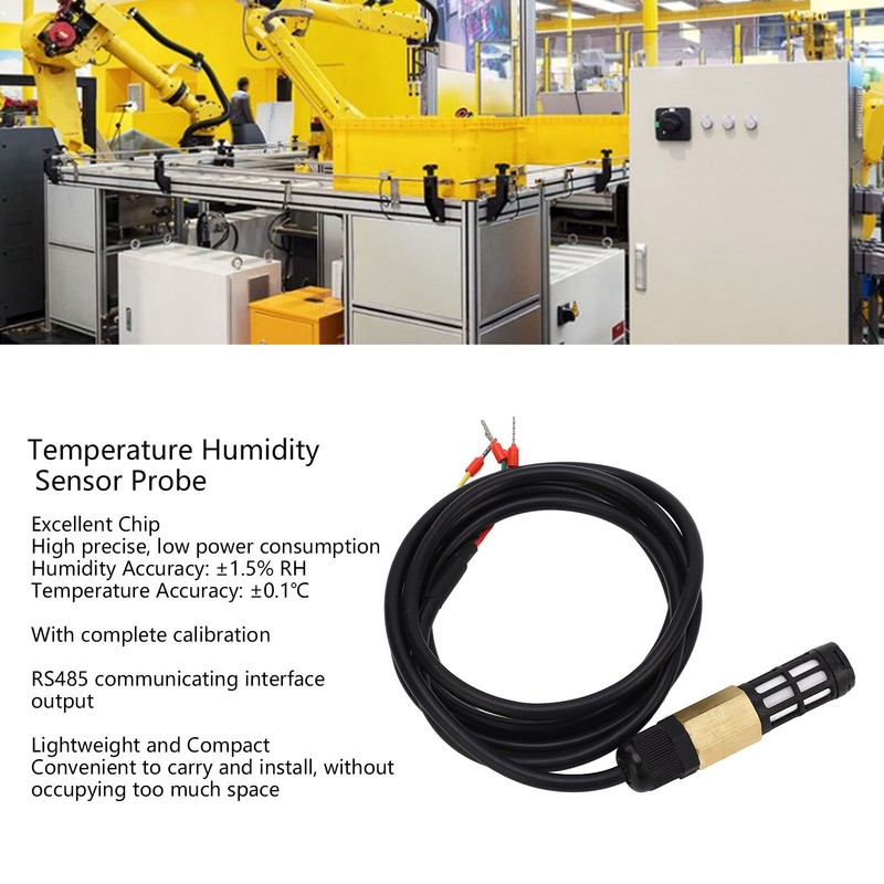 Temperature and Humidity Sensor Probe RS485 Output IP67 Waterproof High