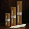 HomArt Unscented Taper Wax Candles, 9-Inch, 4-Pack, Ivory