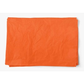 InsideMyNest Coloured Extra Large Tissue Paper Sheets Premium Quality Eco-Friendly Biodegradable Compostable Acid-Free Colourfast (Pack of 10 Sheets) (Orange)