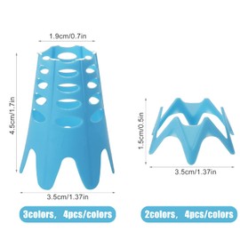 LUTER 20pcs Plastic Golf Tees, Plastic Golf Simulator Tees Training Golf Practice Mat Tees for Lawn Home Training Outside Golf-Lover Athletes (12 Tall & 8 Small, Multicolored)