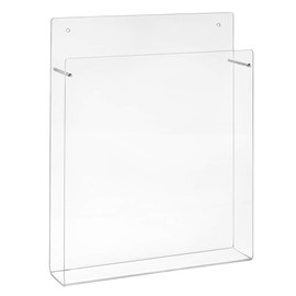 DIN A4 Wall Brochure Holder in Portrait Format Acrylic Glass