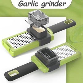 garlic press，garlic crusher garlic crusher，garlic mincer garlic mincer，Creative kitchen twist garlic device into the press garlic box can be rotated