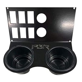 PBR Products fits 1000 Honda Pioneer Ram Mount 6 switch 2 Power Outlet MIDNIGHT EDITION Cup Holder