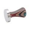 Colorful Wood Coffee Flat Tamper Stainless Steel Base Powder Hammer