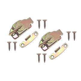 FDXGYH 2 Pack Dining Table Lock Heavy Duty Align-N-Lock Leaf Buckle Connector with Screws for Extension Tables/Computer Workstations and Conference [Color Zinc]