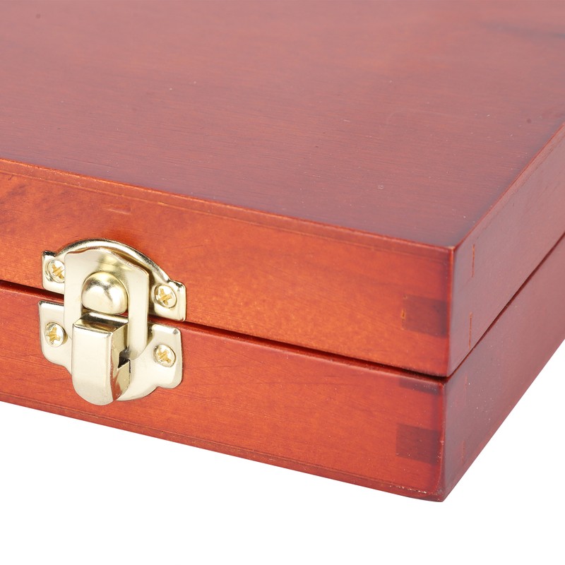 Retro Wooden Painting Tool Storage Box Portable Drawing Oil Painting