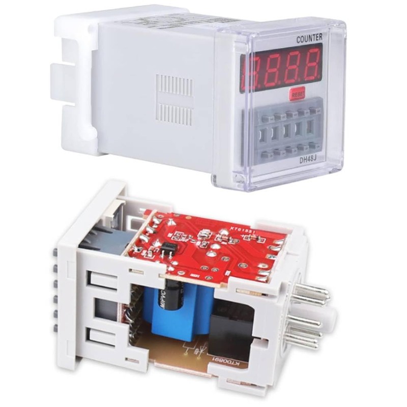 Electronic Meter Relay, DH48J-A Digital Counter Relay LED Display Terminal
