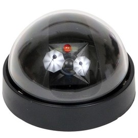 VideoSecu 4 Pack Dummy Fake Security CCTV Dome Cameras with Flashing Red LED Light Cost-Effective Surveillance Imitation Simulated Dome Camera WE5