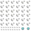 UNICRAFTALE 200pcs Flat Round 304 Stainless Steel Stud Earring Cabochon