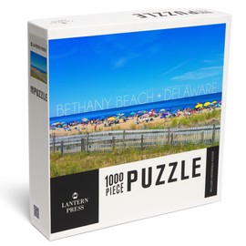 Bethany Beach, Delaware, Beach and Umbrellas (1000 Piece Puzzle, Challenging Jigsaw Puzzle for Adults, Made in USA)