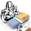 Wrangler Travel Duffle Bag for Women Oversized Cow Print Weekender