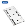 sourcing map Double Acting Hinges Folding Screen, 4Pcs 2.99" Double