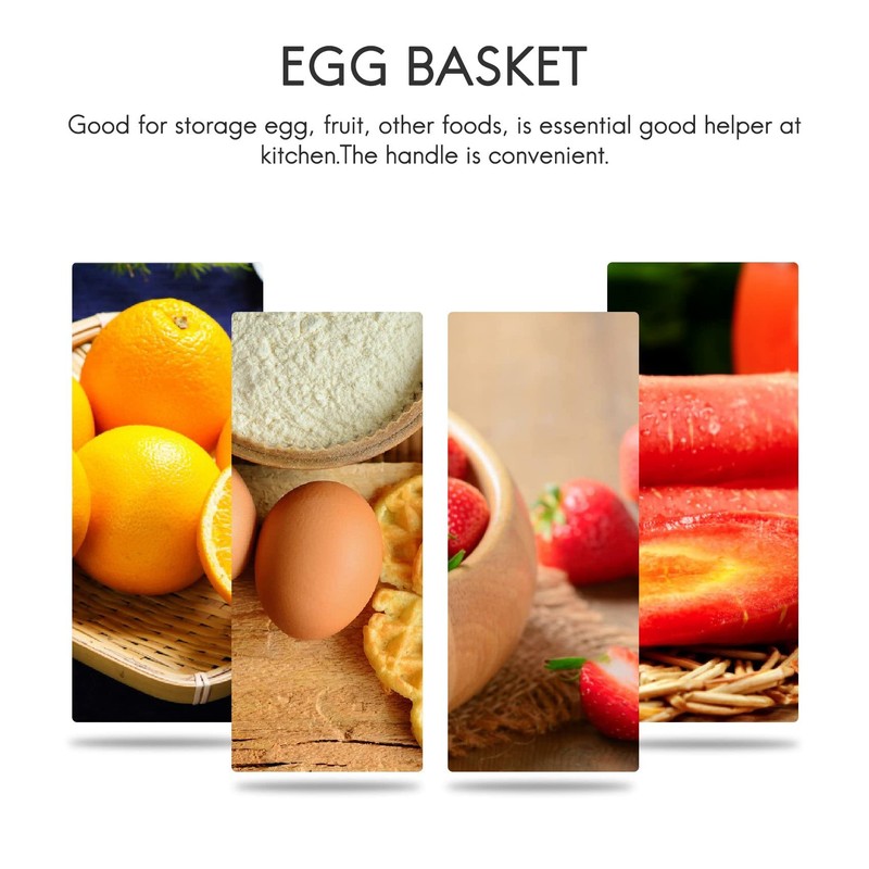 Roundsky Iron Egg Shelf Basket Fruit Basket Creative Collection Ceramic