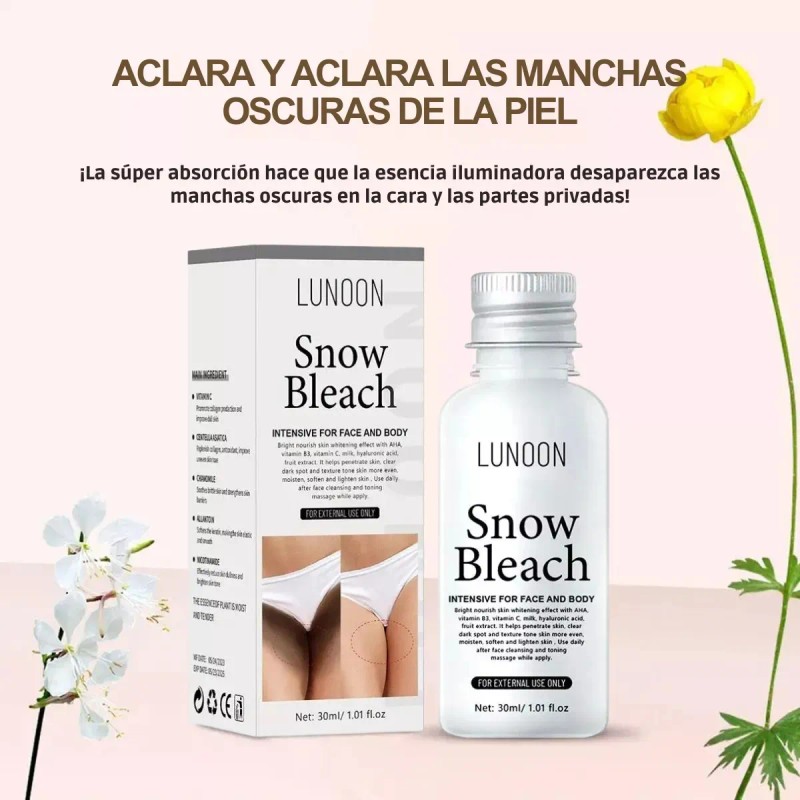 Crema Aclaradora Íntima Universo Linea Snow Bleach Pack Lociones 30ml