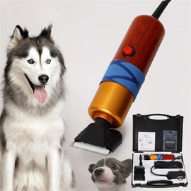 YIPONYT 200W 10ft Sheep Shears, with Plug & 2 Blades Electric Professional Shears for Dogs Cat Goat Alpaca, Llamas, Angora Rabbits Shearing Hand Piece Cutter Livestock Pet Supplies