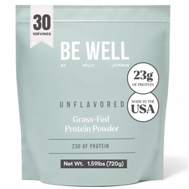 Be Well by Kelly LeVeque Proteína En Polvo de Carne de Res Alimentada Con Pasto Sin Sabor Be Well By Kelly, 23 G de Proteína Y Cero Carbohidratos(1...