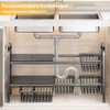 HAMON Sink Organiser, 2 Levels Expandable Under Sink Organiser, 53-88