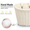 MEISO Front Bicycle Basket for Children, Woven Bicycle Basket with
