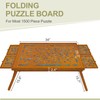 TEAKMAMA 1500 Piece Wooden Jigsaw Puzzle Board with 4 Drawers,