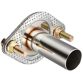 fortune JDM JFS-5060 Stainless Steel Flange Silencer Middle Pipe Size Diameter 2.0 - 2.4 inches (50 - 60 mm)