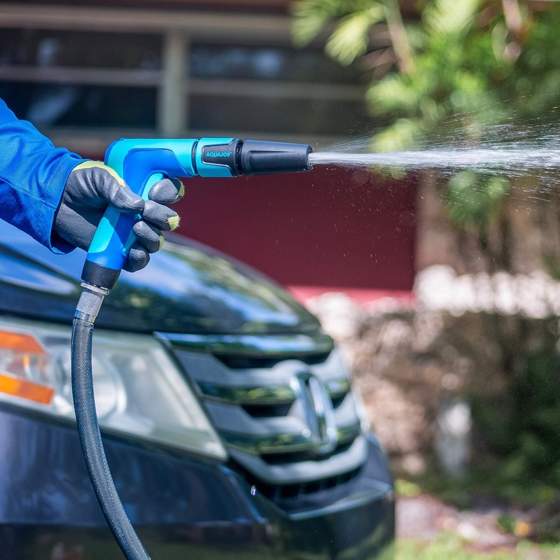 Aqua Joe AJ-SPXN 2-in-1 Hose-Powered Adjustable Foam Cannon Spray Gun