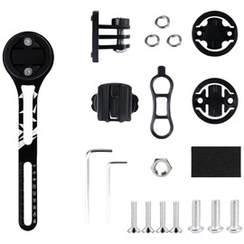 Ghyxfdai Aluminium Alloy Integrated Handlebars Out Front Mount Compatible with Garmin Bike Computer, Bicycle Lights, Stopwatch Extension Stand, Bicycle Camera Accessories,Bike Computer Mount.