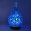 100ml Glass Essential Oil Aroma Diffuser Colorful Light Ultrasonic Humidifier