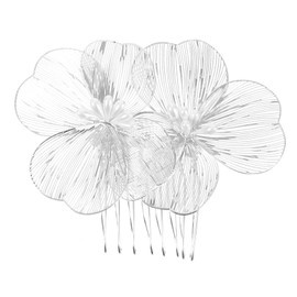 Vaguelly Bridal Hair Comb with Flowers Elegant Wedding Hair Side Comb for Brides for Weddings Parties and Special Occasions